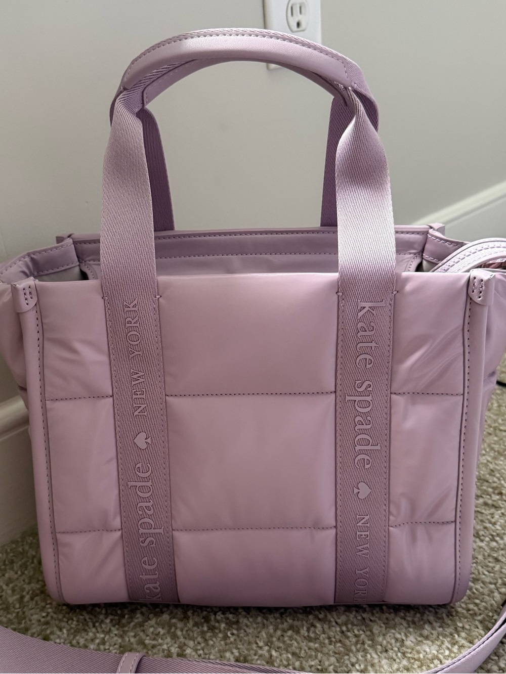 Kate Spade Kip Puffy Small Tote in Lavender Smoke NWT - Picture 10 of 10